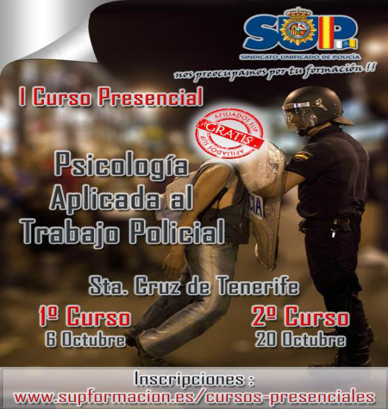 El SUP realiza en Tenerife con éxito su primer curso de Psicología aplicada al trabajo policial