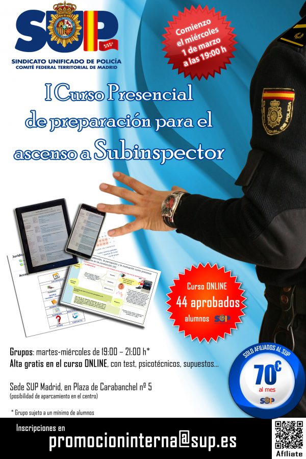 Curso de preparación para el ascenso a Subinspector - Madrid
